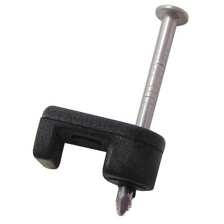 Gardner Bender Cable Staples, Plastic, Steel, 100 PK PSB-160