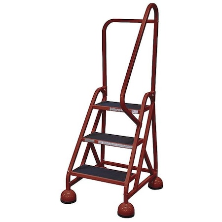 Cotterman 57 in H Steel Rolling Ladder, 3 Steps, 450 lb Load Capacity ST-303 A2 C4 P5