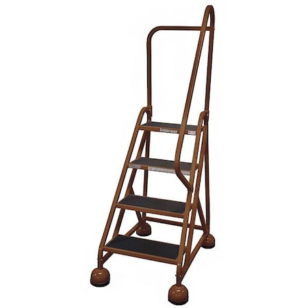 Cotterman 66 in H Steel Rolling Ladder, 4 Steps, 450 lb Load Capacity ST-403 A2 C4 P5