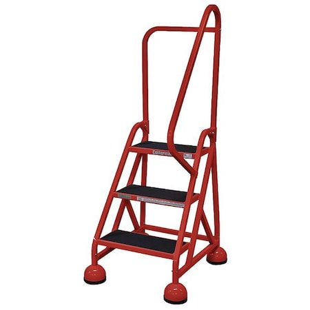 Cotterman 57 in H Steel Rolling Ladder, 3 Steps, 450 lb Load Capacity ST-303 A2 C6 P5