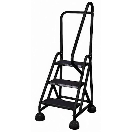 Cotterman 57 in H Steel Rolling Ladder, 3 Steps, 450 lb Load Capacity ST-303 A2 C7 P5