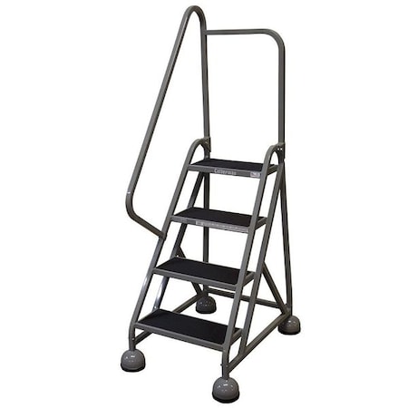 Cotterman 66 in H Steel Rolling Ladder, 4 Steps, 450 lb Load Capacity ST-402 A2 C1 P5