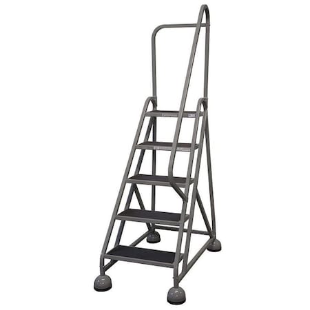 Cotterman 75 in H Steel Rolling Ladder, 5 Steps, 450 lb Load Capacity ST-503 A2 C1 P5