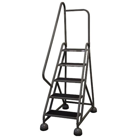 Cotterman 75 in H Steel Rolling Ladder, 5 Steps, 450 lb Load Capacity ST-502 A2 C1 P5
