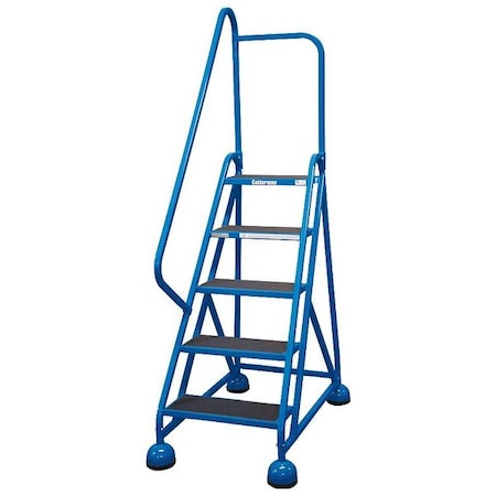Cotterman 75 in H Steel Rolling Ladder, 5 Steps, 450 lb Load Capacity ST-502 A2 C21 P5