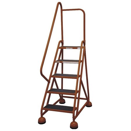 Cotterman 75 in H Steel Rolling Ladder, 5 Steps, 450 lb Load Capacity ST-502 A2 C4 P5
