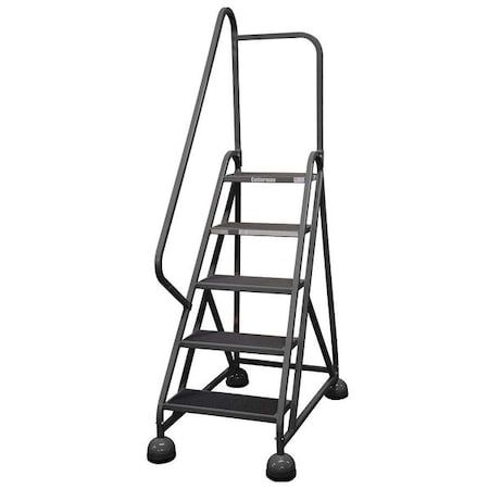 Cotterman 75 in H Steel Rolling Ladder, 5 Steps, 450 lb Load Capacity ST-502 A2 C7 P5