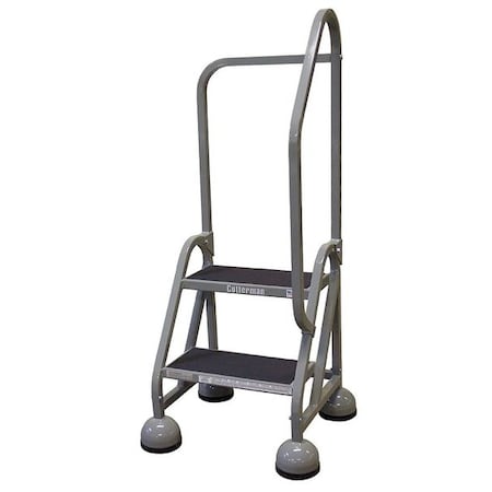 Cotterman 48 in H Steel Rolling Ladder, 2 Steps, 450 lb Load Capacity ST-203 A2 C1 P5
