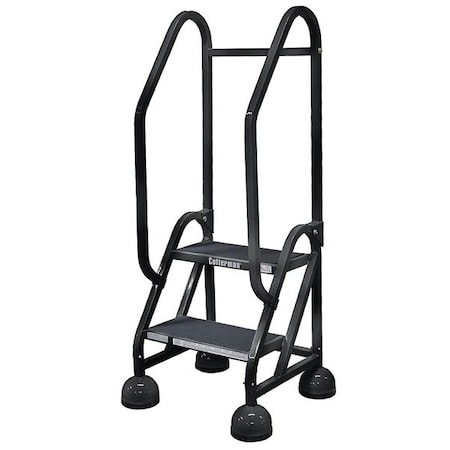 Cotterman 48 in H Steel Rolling Ladder, 2 Steps, 450 lb Load Capacity ST-221 A2 C7 P5