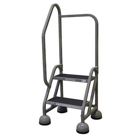 Cotterman 48 in H Steel Rolling Ladder, 2 Steps, 450 lb Load Capacity ST-222 A2 C1 P5