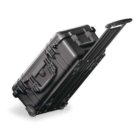 Pelican Black Protective Case, 22"L x 13.81"W x 9"D, Latch: Double Throw 1510