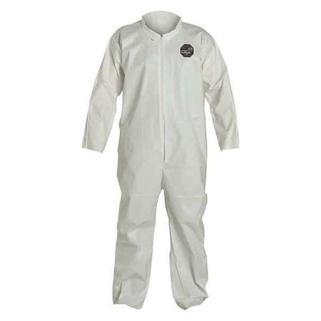 Dupont 60 Coverall. Collar. Open Wrists and Ankles. White. 5X NG120SWH5X002500