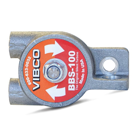 Vibco Pneumatic Vibrator, 20 lb, 12,000vpm, 60psi BBS-100