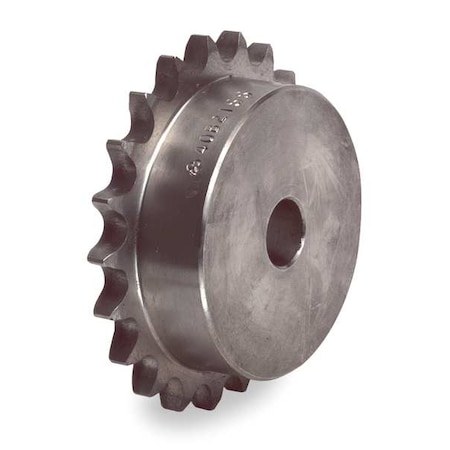 Tsubaki Single Strand Sprocket, Fixed, 35 Chain Size, 3/8 Bore Dia., 9 # of Teeth 35B9F-3/8