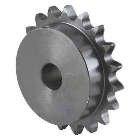Tsubaki Single Strand Sprocket, Fixed, 40 Chain Size, 1/2 Bore Dia., 9 # of Teeth 40B9F-1/2