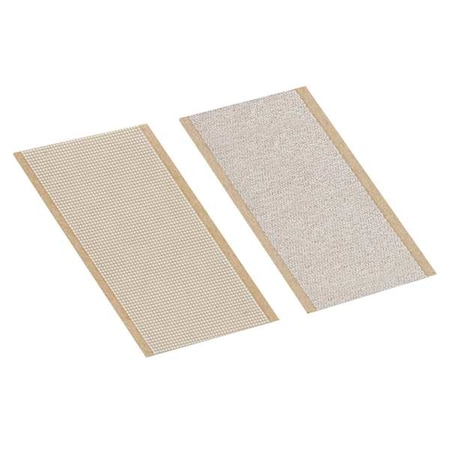 3M Reclosable Fastener Shape, Square, Acrylic Adhesive, 1 in, 1 in W, White, 100 PK 1-1-100-SJ3506/SJ3507