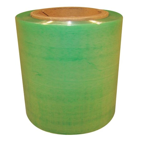 Zoro Select Stretch Wrap, 5" W x 1000 ft. L, 60 ga, Cast Style, Light Green, Light Duty 15A980