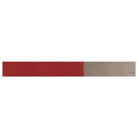 Oralite Reflective Tape, W 2 In, Red/White, PK100 18352