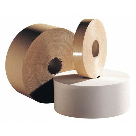 Central Carton Tape, Paper, White, 4Inx375Ft, PK6 K2870