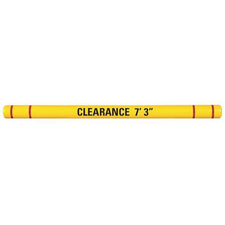 Zoro Select Clearance Bar with Graphics, 5 In. Dia. HTGRD480YR