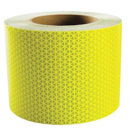 Oralite Reflective Tape, W 6 In, Lime 19718