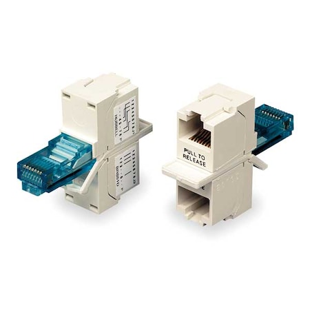 Hubbell Premise Wiring Hubbell BR851241A Network Connector Adapter - 2 x RJ-45 Network Female - 1 x RJ-45 Network Male BR851241A