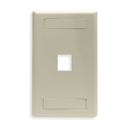 Hubbell Premise Wiring Hubbell 1-Socket IFP11EI Faceplate - 1 x Socket(s) - 1-gang - Electric Ivory IFP11EI