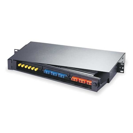 Hubbell Premise Wiring Hubbell Rack Mount Panel, 3 FSP Adapter Panels, Unloaded - 18 - 18 Port(s) - 18 x RJ-11 - 1U High - Rack-mountable FPR3SP