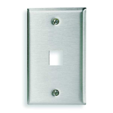 Hubbell Premise Wiring Faceplate, 1 Port SSF11