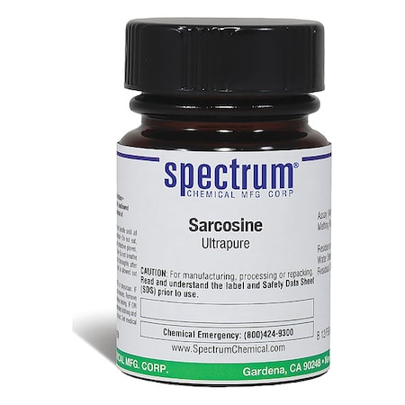 Spectrum Chemical Sarcosine, Ultrapure, 25g S1999-25GM