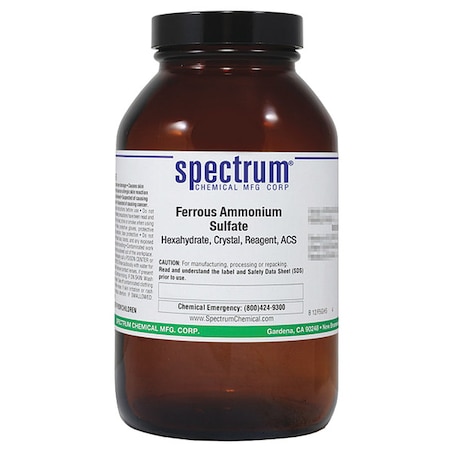 Spectrum Chemical Frus Amnm Slft, hxahydrt, Crs, Rgt, ACS, 500g F1050-500GM