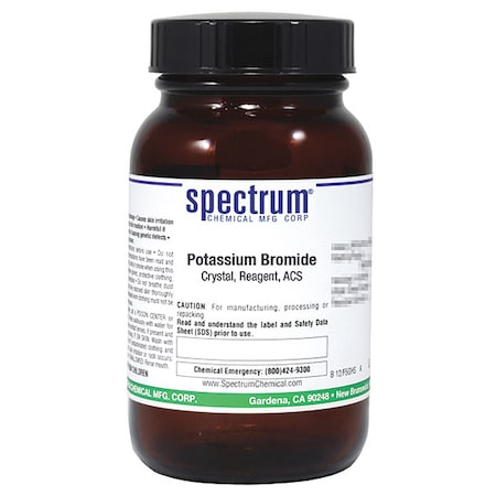 Spectrum Chemical K Bromide, Crstl, Rgnt, ACS, 125g P1220-125GM
