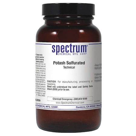 Spectrum Chemical Potash Sulfurated, Technical, 125g P1160-125GM