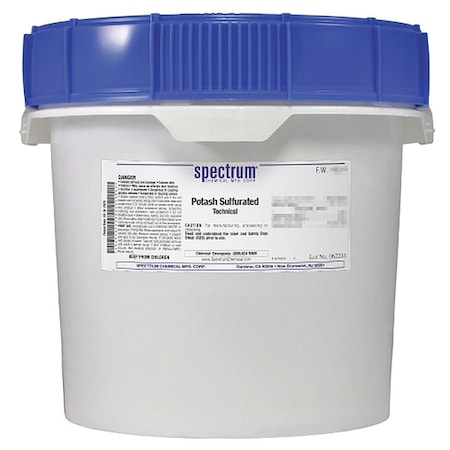 Spectrum Chemical Potash Sulfurated, Technical, 12kg P1160-12KG