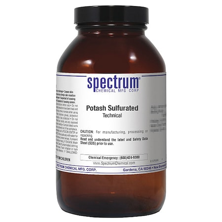 Spectrum Chemical Potash Sulfurated, Technical, 500g P1160-500GM