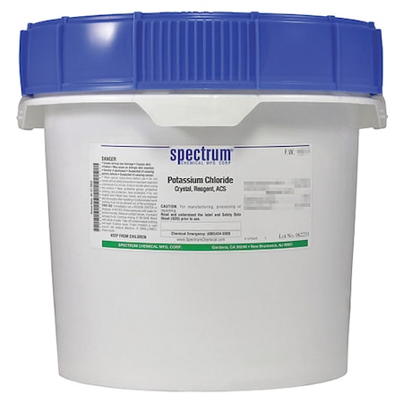 Spectrum Chemical K Chlrd, Crstl, Rgnt, ACS, 12kg P1250-12KG