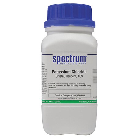 Spectrum Chemical K Chlrd, Crstl, Rgnt, ACS, 500g P1250-500GM