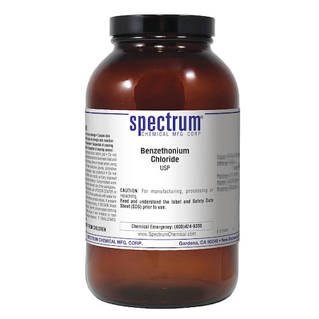 Spectrum Chemical Benzethonium Chloride, USP-500g BE129-500GMGL