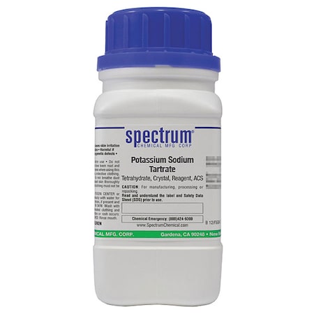 Spectrum Chemical K Sdm Tartrate, ttrhydrt, Crs, Rgt, ACS, 125g P1400-125GM