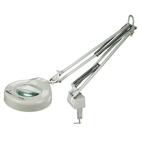 Lumapro LUMAPRO 22 W, Compact Fluorescent Articulating Arm Round Magnifier Light 6MNU2