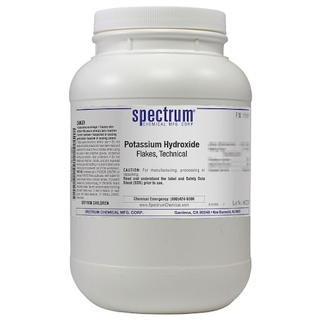 Spectrum Chemical K Hydroxide, Flakes, Technical, 2.5kg P1325-2.5KG