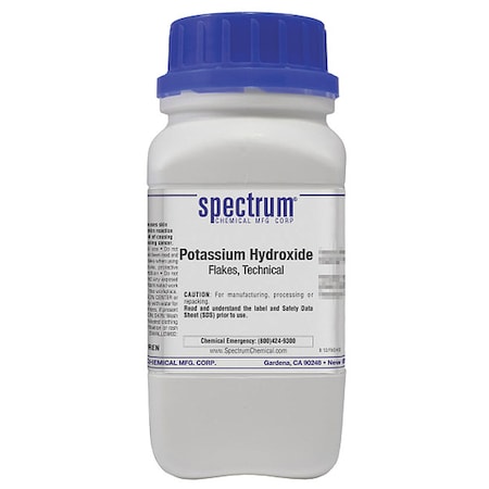 Spectrum Chemical K Hydroxide, Flakes, Technical, 500g P1325-500GM