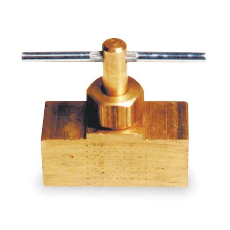 Zoro Select Needle Valve, Straight, Brass, 1/4 In. 6MN30
