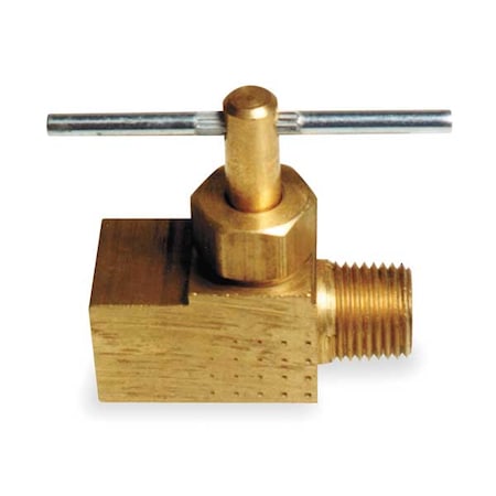 Zoro Select Needle Valve, Straight, Brass, 1/8 In. 6MN31
