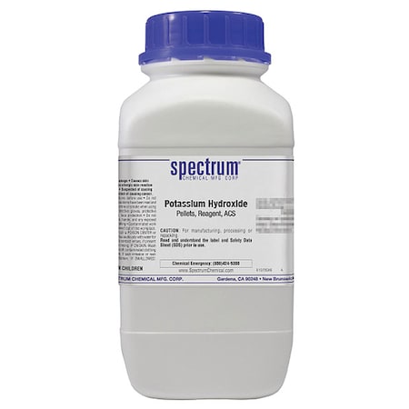 Spectrum Chemical K Hydroxide, Pellets, Rgnt, ACS, 2.5kg P1315-2.5KG