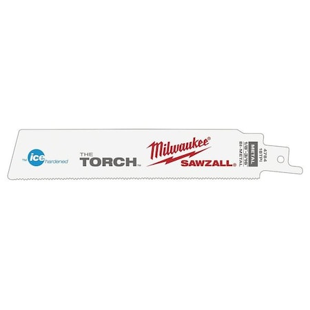 Milwaukee Tool 6" 18 TPI The Torch Ice Hardened SAWZALL Blades (50 Pk) 48-01-8784