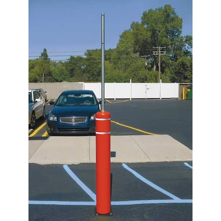 Post Guard Flexible Bollard, Fold Down, 7-7/16" 133AMR