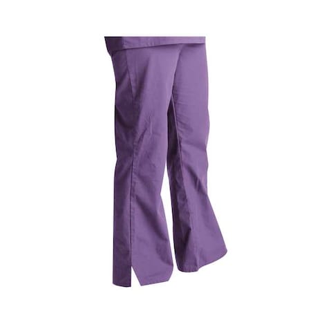 Landau Scrub Pants, Cotton/Polyester, Elastic Waist, 31 in Inseam, 2 Pockets, Purple, Size 2XL 8320RPP XXL