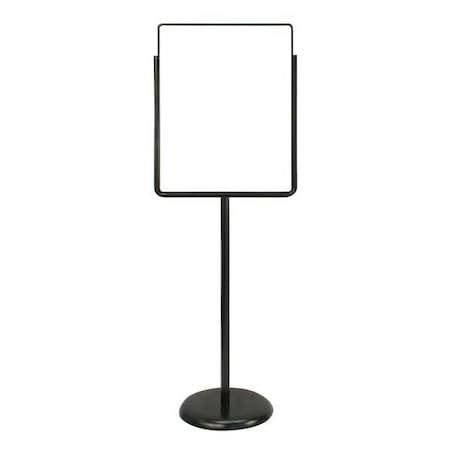 Zoro Select Sign Holder, Pedestal, 22x28, Metal, Black UVPSH28