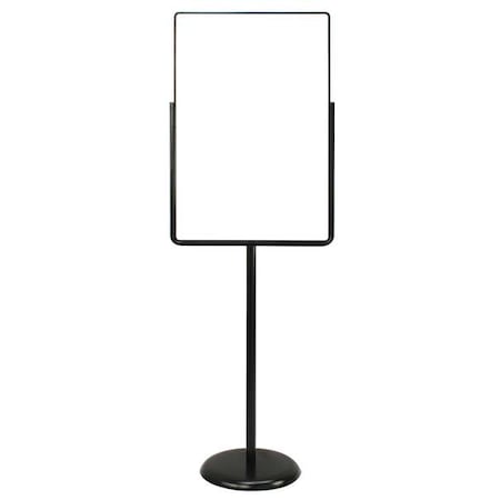 Zoro Select Sign Holder, Pedestal, 24x36, Metal, Black UVPSH23